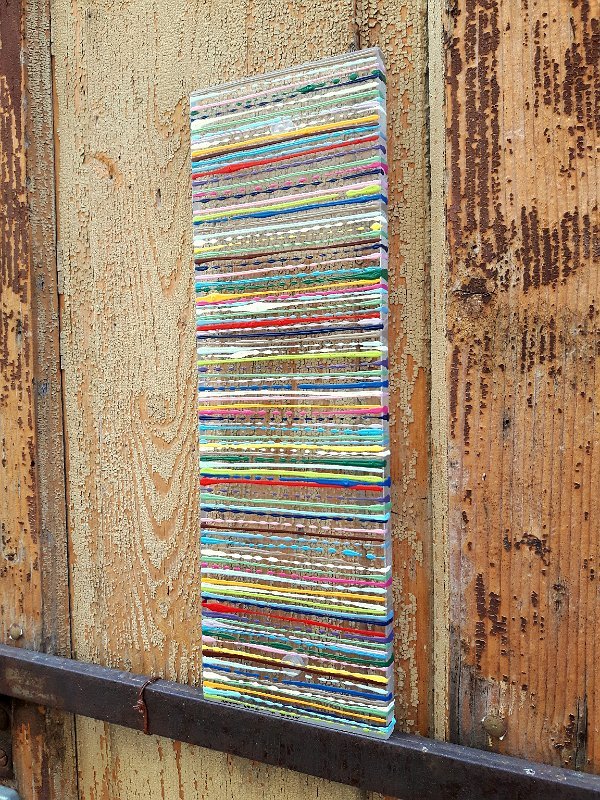 coloured lines 7-2016  10x30 Acryl-Lack auf LW